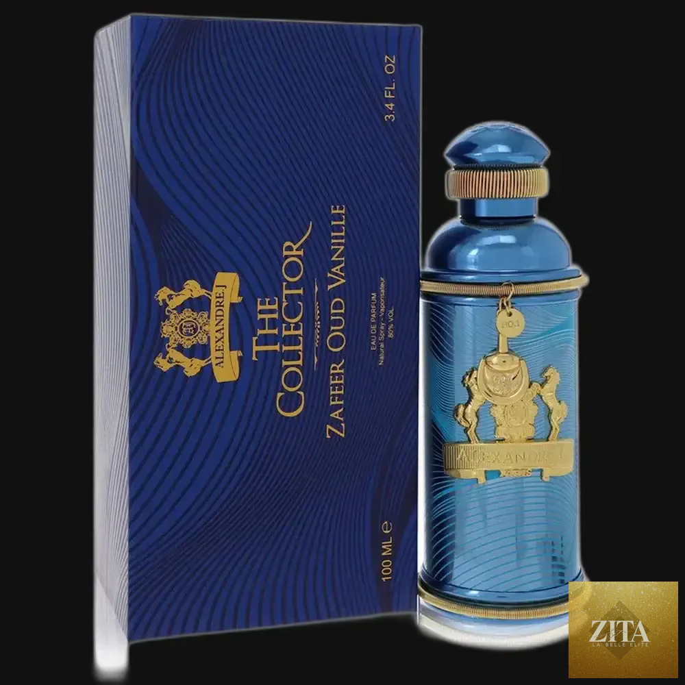 Zafeer Oud Vanille Alexandre J perfume for women in 3.4 oz eau de parfum spray, featuring a warm vanilla and oud scent.