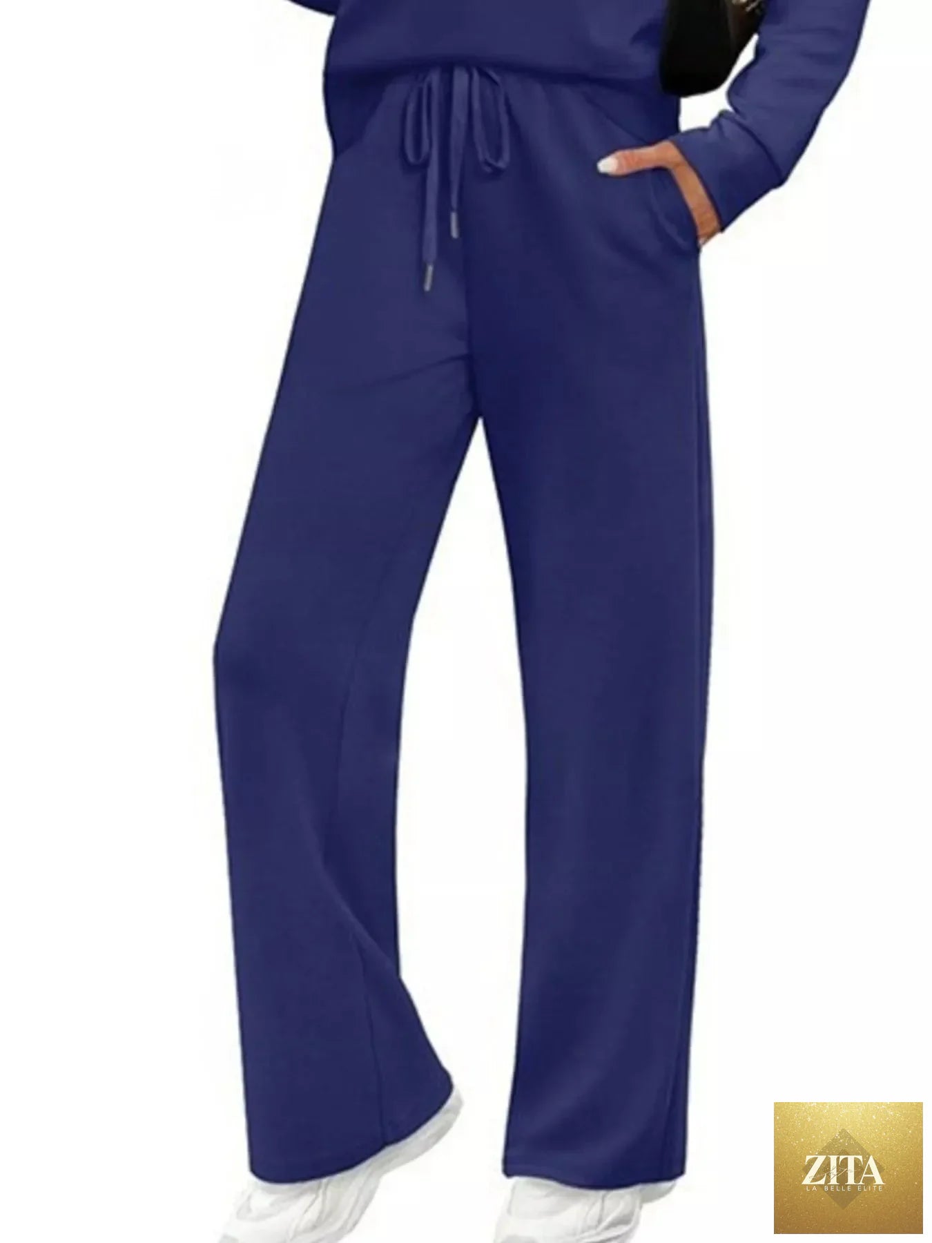 Full Size Long Sleeve Round Neck Top and Pants Set Plus Size