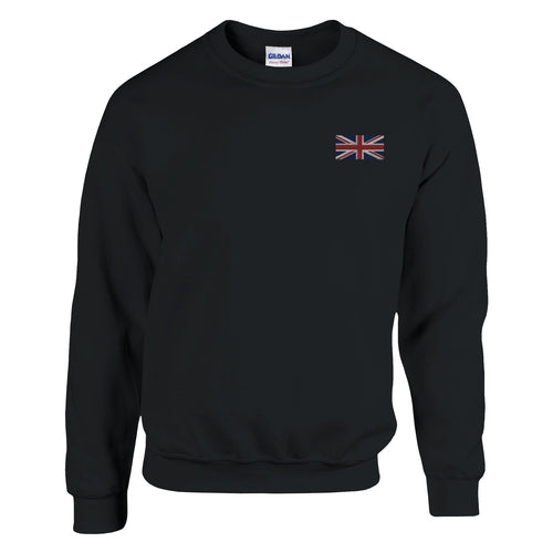 Sweat-shirt Drapeau du Royaume-Uni en broderie Amethyst Clover