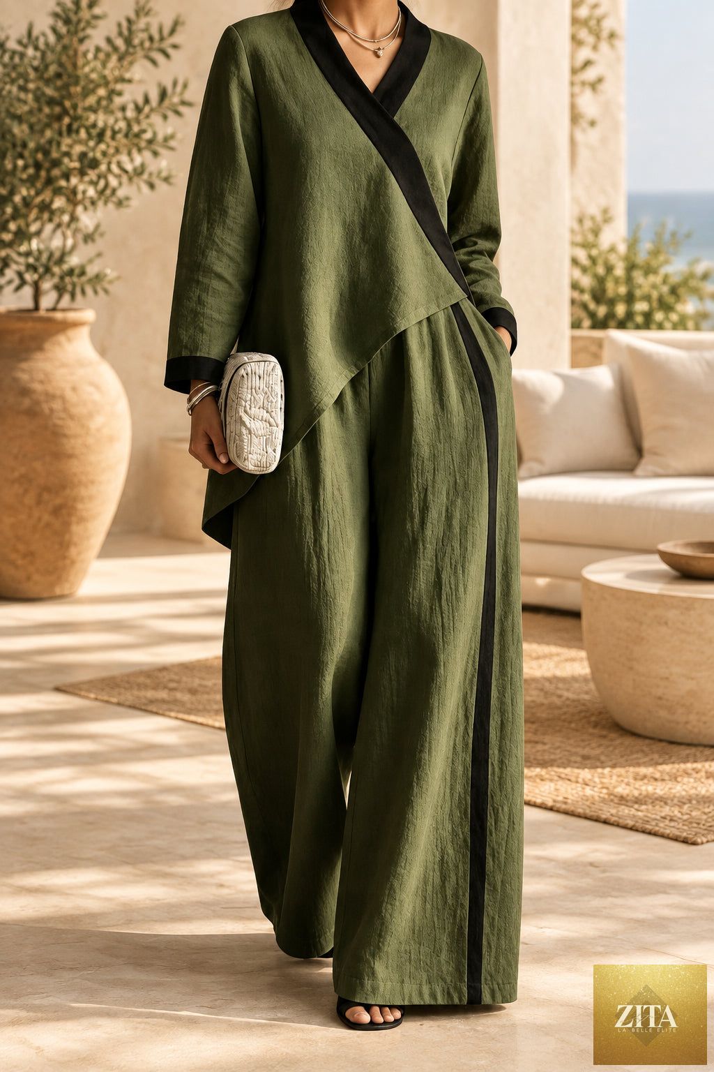 Women's 2-Piece Colour-Block Set