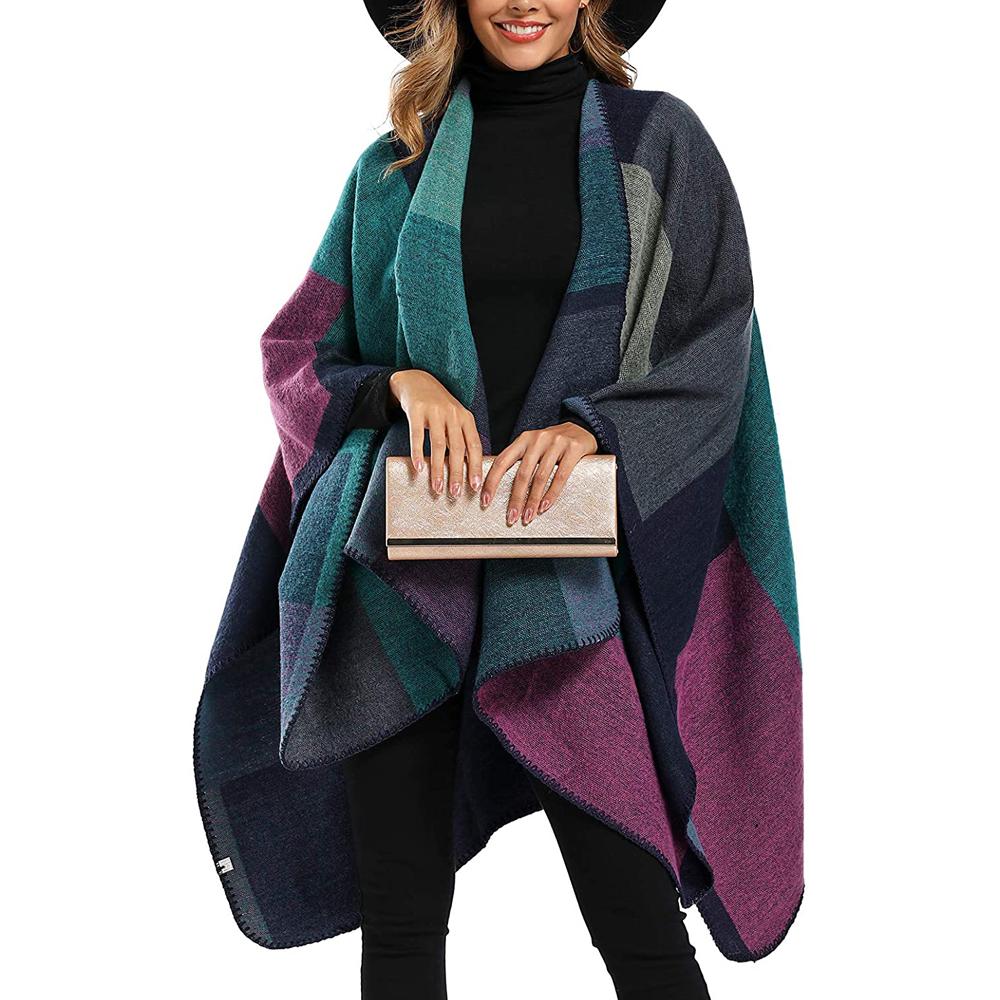 Shawl Wraps Sweater Poncho Cape Coat Christmas Gifts for Women Pink Iolaus
