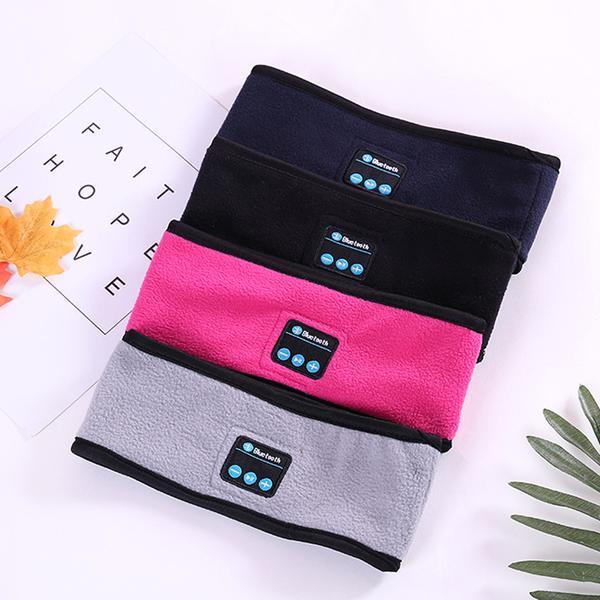 Wireless Bluetooth-compatible Headband Outdoor Fitness Yoga Headband Blue Strawberry