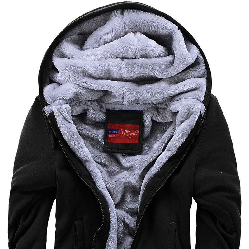 Men's FLIPSTYLEZLLC plus fleece sweater with hood, casual sport fleece jacket, featuring a cozy hood and relaxed fit.