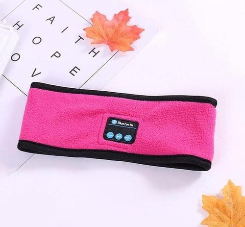Wireless Bluetooth-compatible Headband Outdoor Fitness Yoga Headband Blue Strawberry