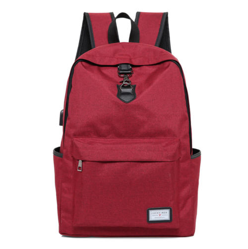 High Quality Grey Anti Theft Backpack Maroon Asteria