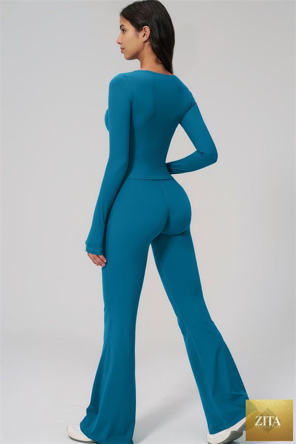 The Rapture Long Sleeve T-shirt Flared Leggings 2-Piece Set