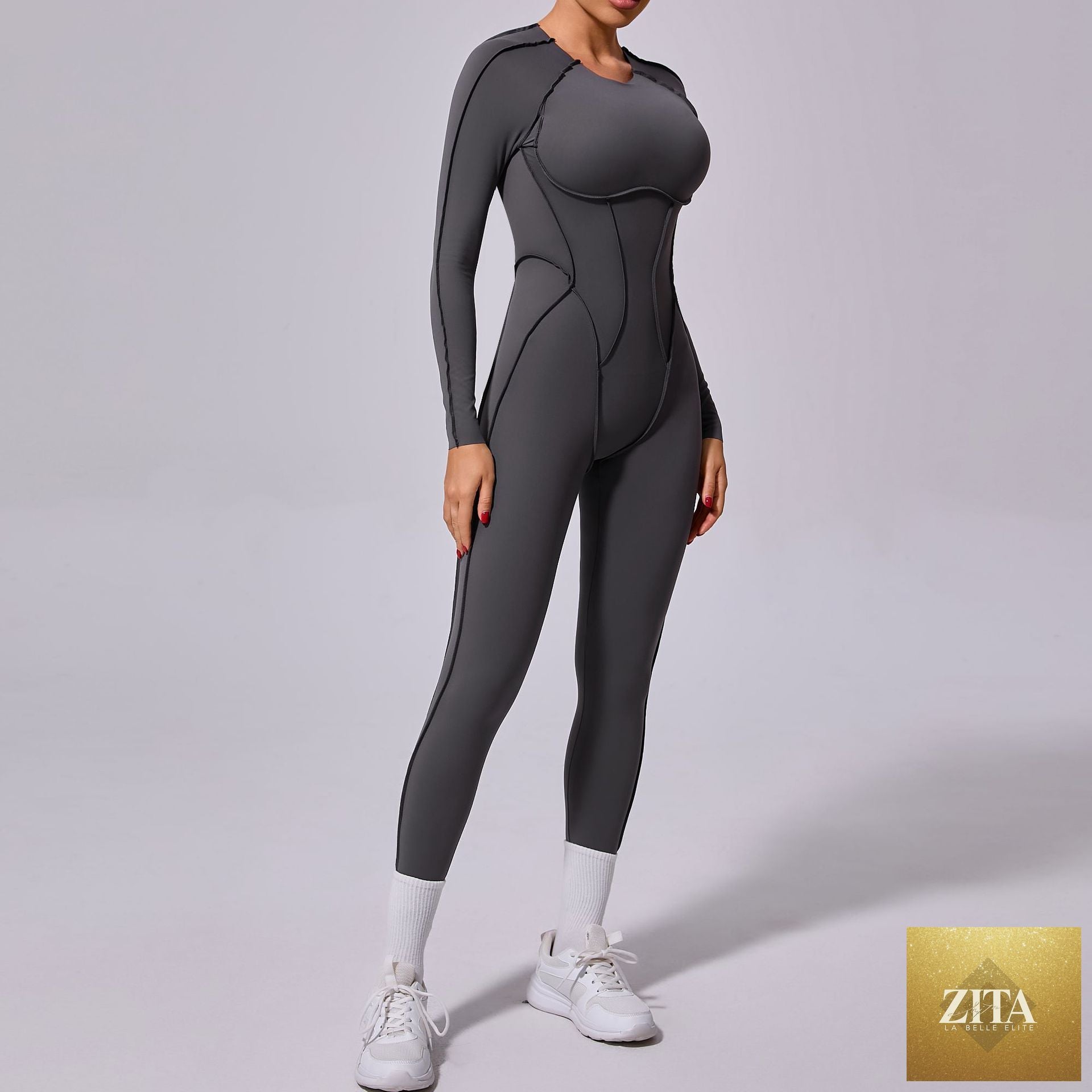 New Winter One-piece Sports Yoga Jumpsuit Backless Tight Jumpsuit