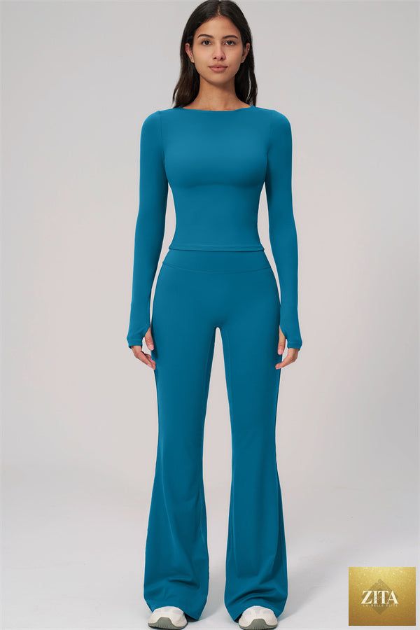 The Rapture Long Sleeve T-shirt Flared Leggings 2-Piece Set
