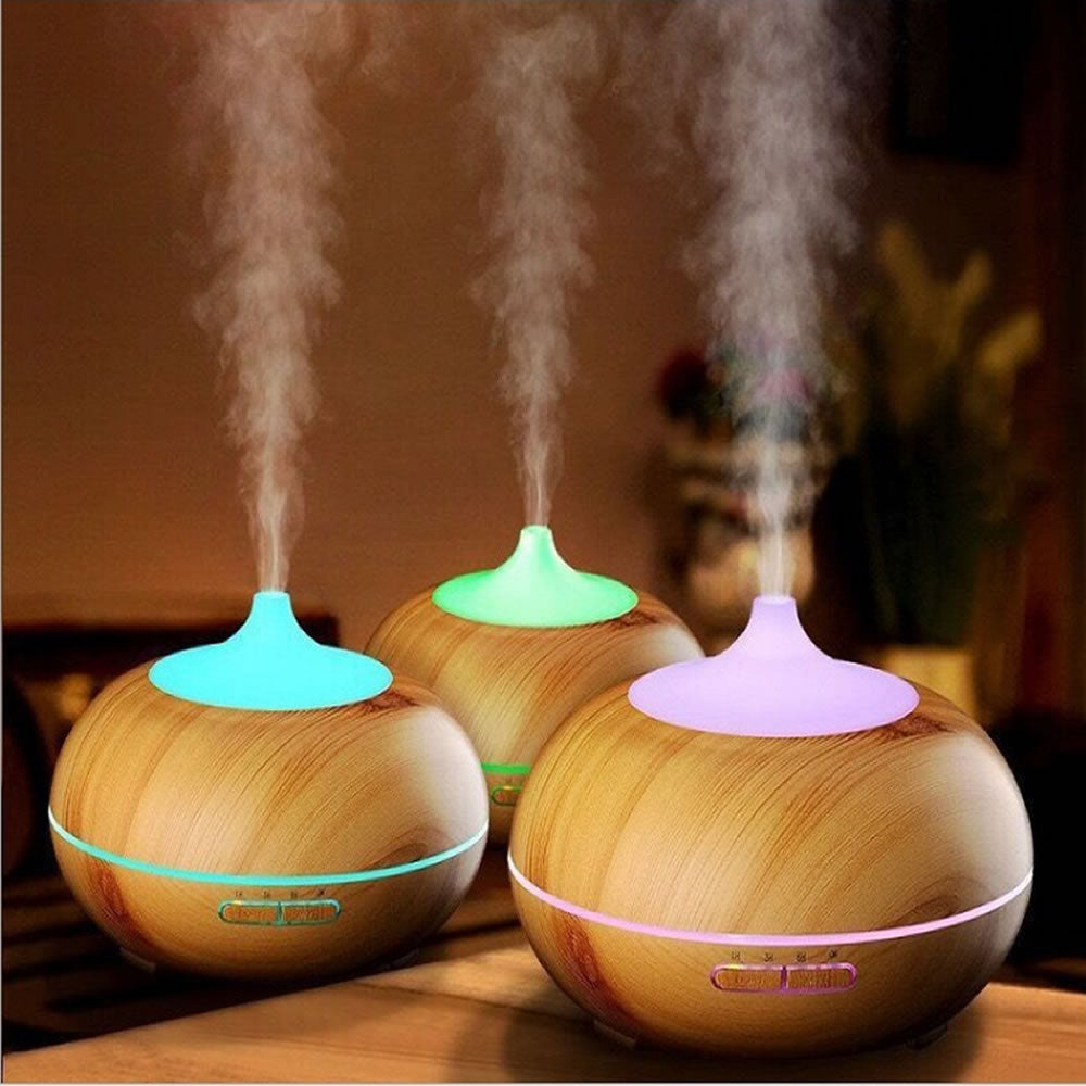Mistyrious Essential Oil Humidifier Natural Oak Design With Easy Salmon Lucky