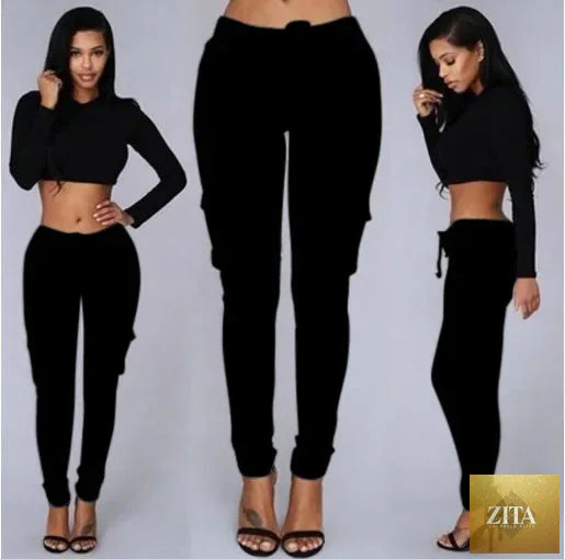 Elegant elastic women’s oversize drawstring long pencil pants by nowadaysfashion, featuring a slim fit and stylish office-ready design.