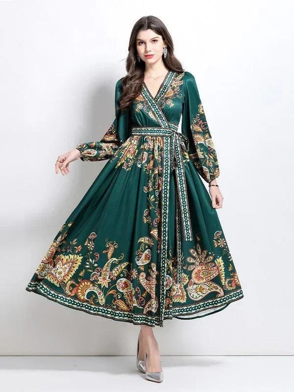 Femstylo women's long maxi dress, flowy and elegant, featuring a fitted bodice and full-length skirt for stylish casual or formal wear.