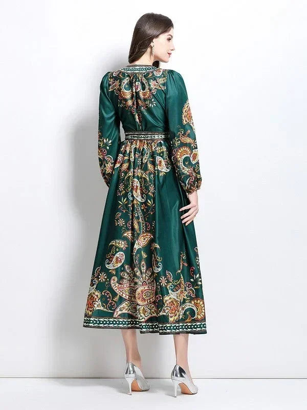 Femstylo women's long maxi dress, elegant fashion maxi dress for women, flowing fabric and stylish design.