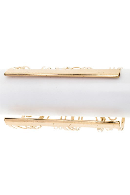 Oversize Wired Arm Cuff Jade Icarus