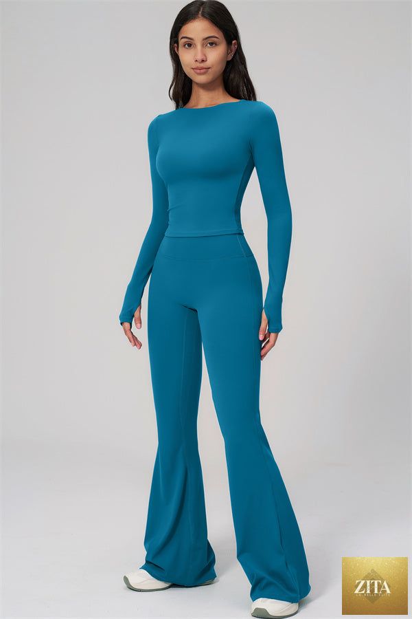 The Rapture Long Sleeve T-shirt Flared Leggings 2-Piece Set