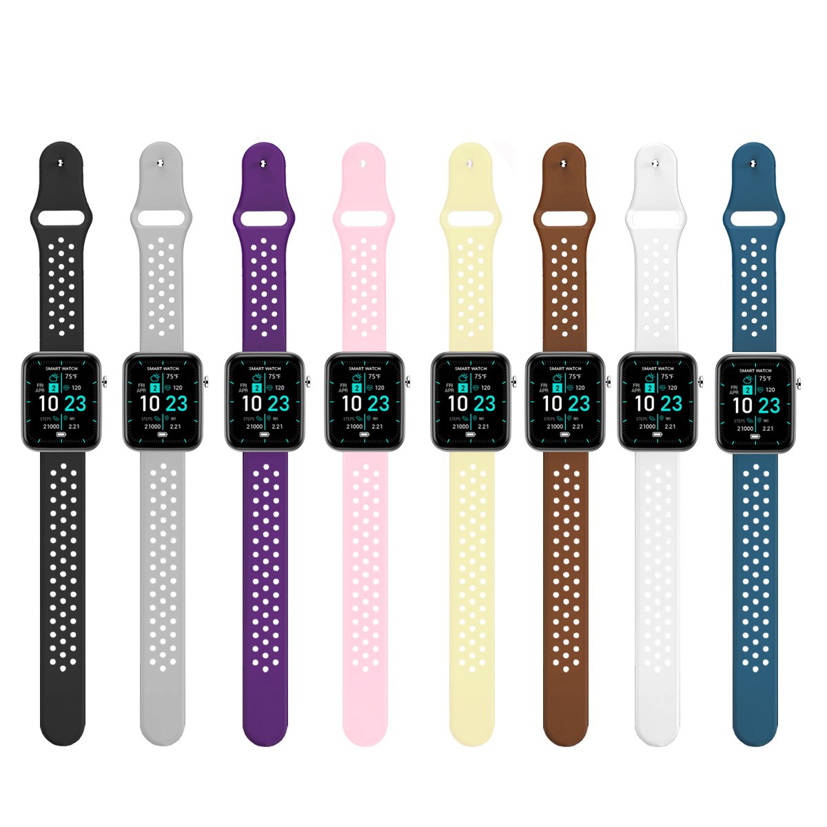 Advanced Smartwatch With Three Bands And Wellness + Activity Tracker Salmon Lucky