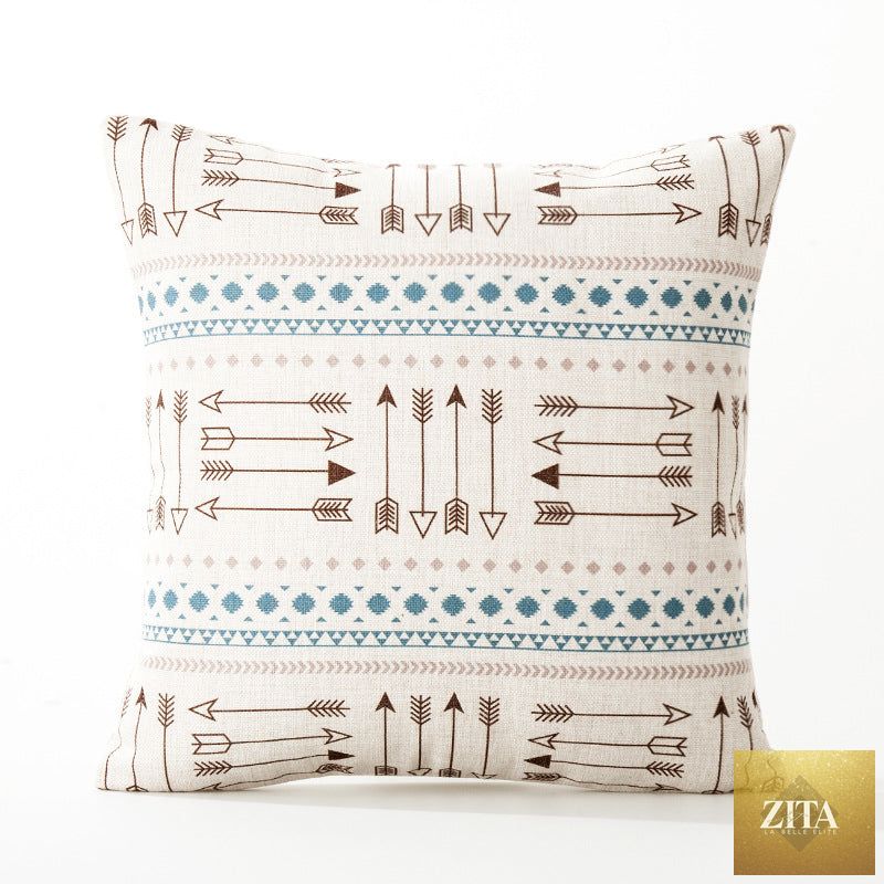 Personalized sofa cushion featuring custom embroidery, designed for comfortable support and decorative appeal in living rooms.
