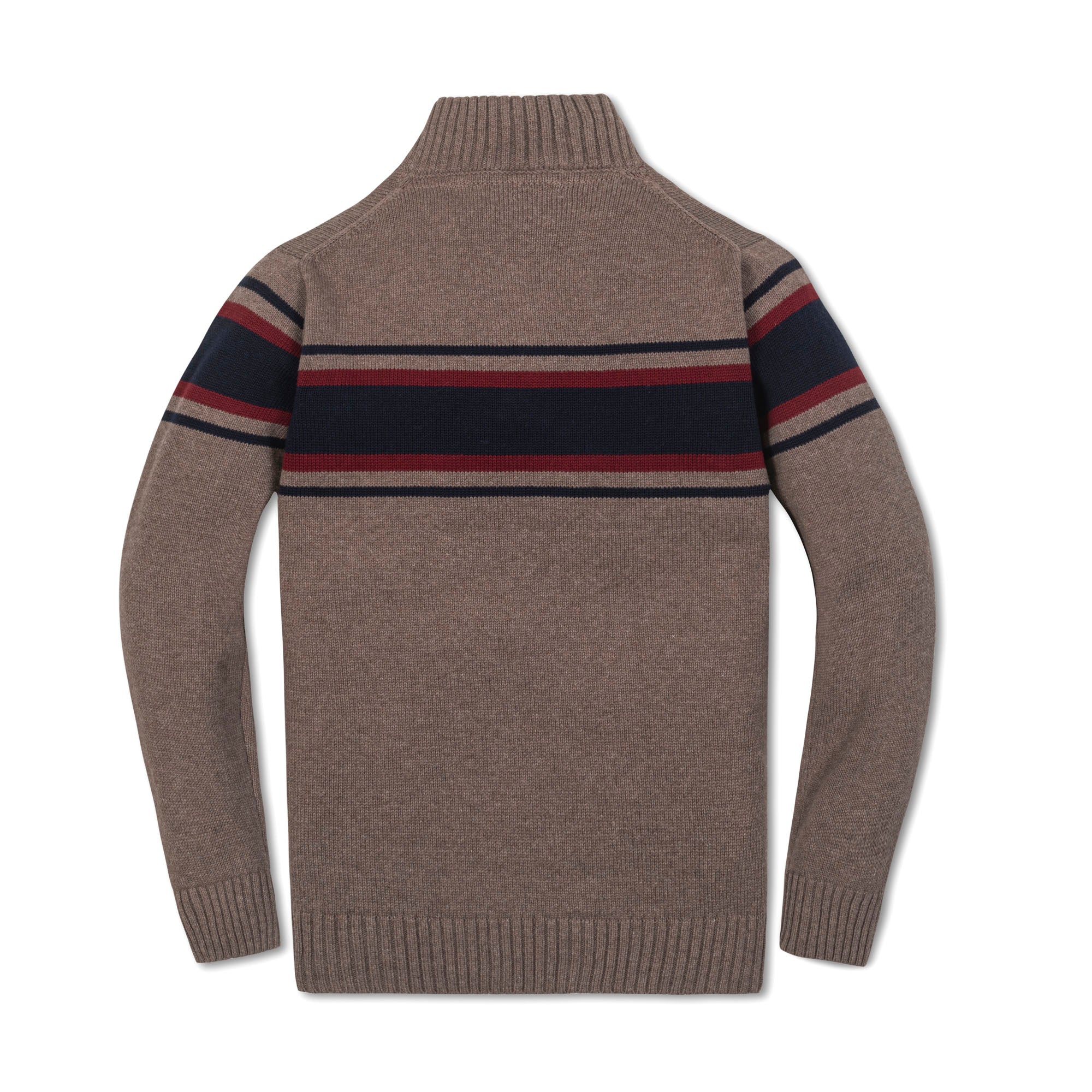 Organic Half Zip Sweater by Hope & Henry, featuring a cozy knit fabric and half-zip front, ideal for casual wear.