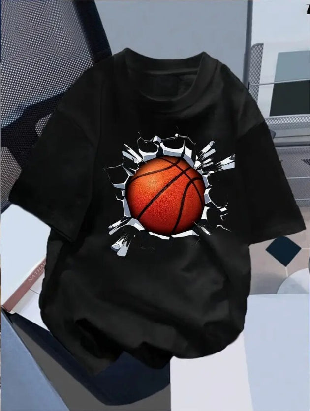 FitiqueFit 3D football streetwear T-shirt featuring bold graphic design, casual fit, ideal for sporty streetwear style.