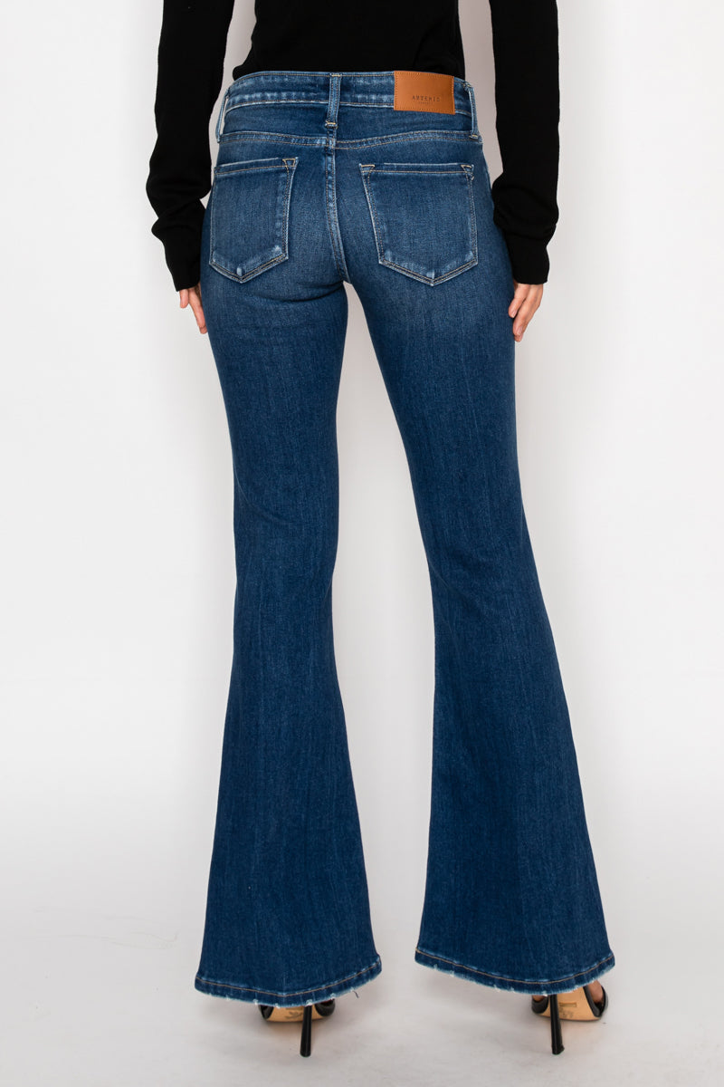 Margaret Low Rise Stretch Vintage Flare Jeans (Reg & Plus)