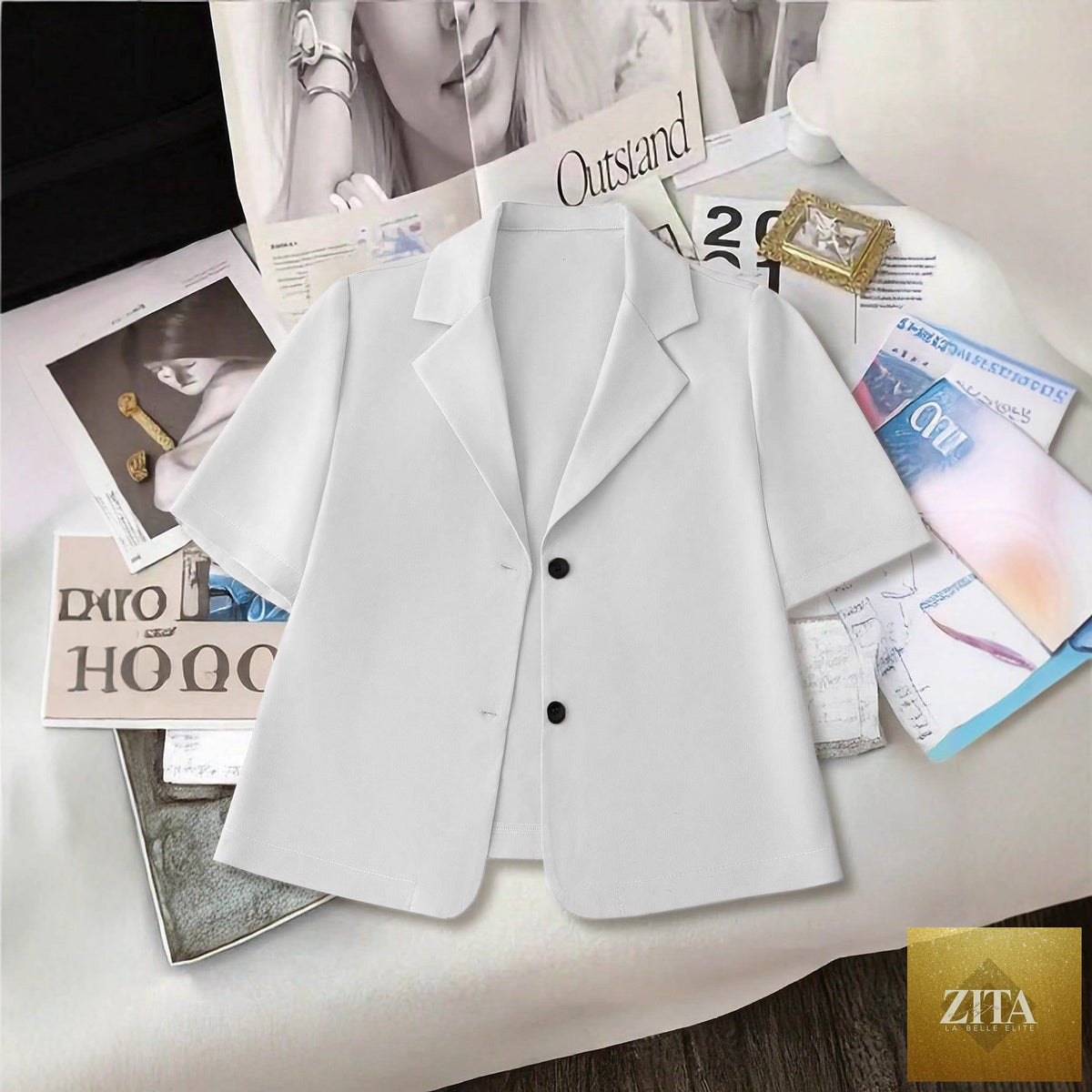 Lightweight Western-style women's short blazer from Sell My Stuff, featuring a tailored fit and stylish design.