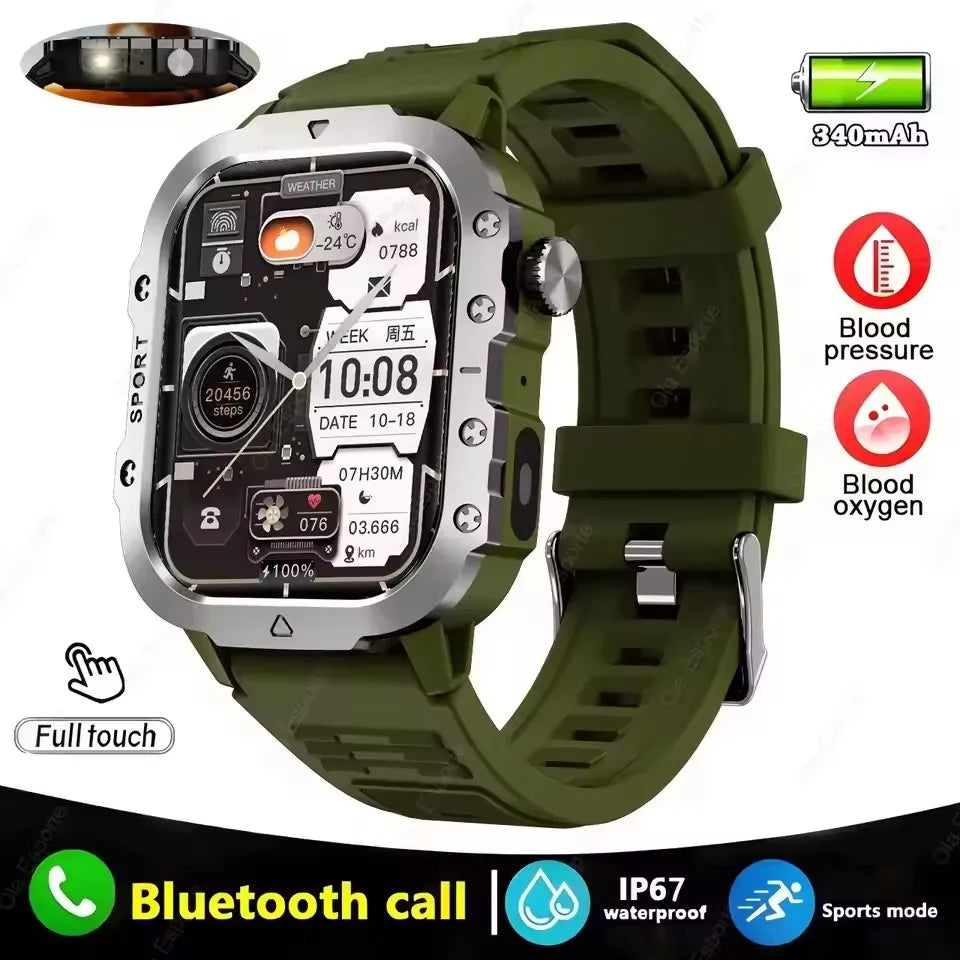 New GPS Sport Smart Watch Waterproof BT Call Militarygrade Outdoor Smartwatch IP67 for Men Women Fashion Business Smartbracelet