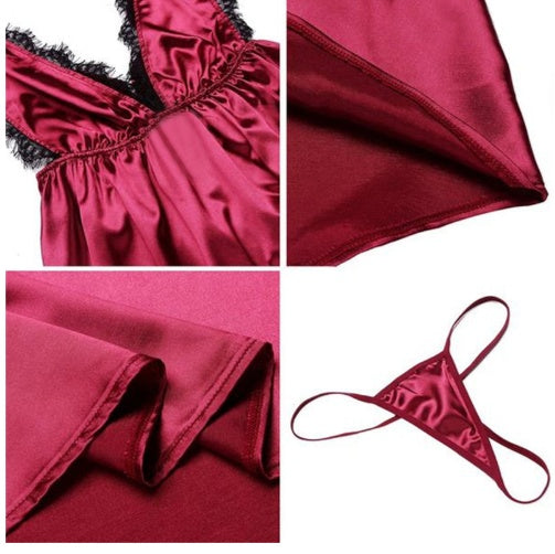 Colorful lingerie-inspired pajamas in candy hues featuring bold, sexy design by FLIPSTYLEZLLC, shown in vibrant image.