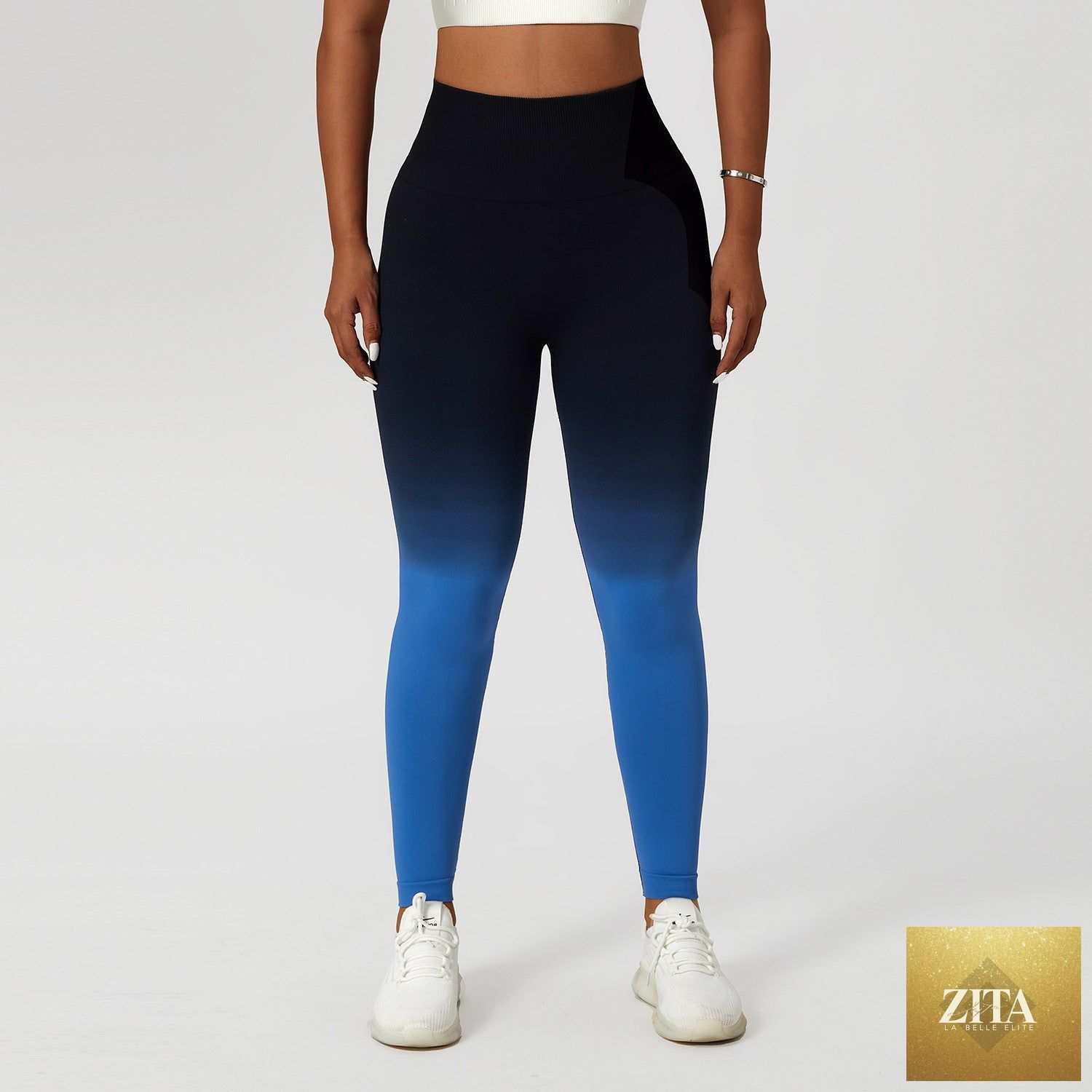 Gradient Fitness High Waist Sportswear Tight Outdoor Pants