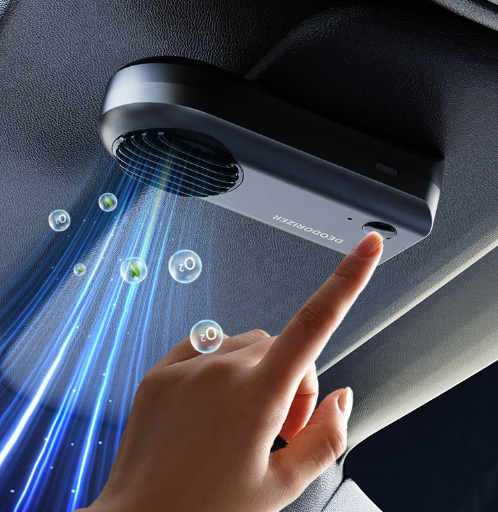 Car Air Purifier Ozone Deodorizer For Household Use Maroon Asteria