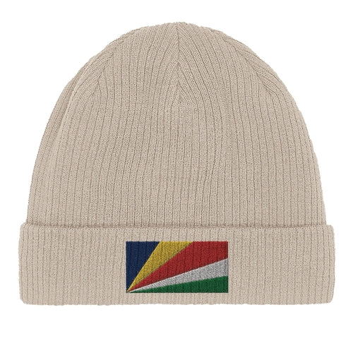 Bonnet en coton Drapeau des Seychelles Amethyst Clover