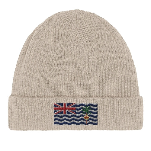 Bonnet en coton Drapeau du Territoire britannique de l'océan Indien Amethyst Clover