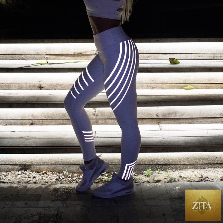 Fitness Yoga Pants Laser Printed Slimming Sports Leggings