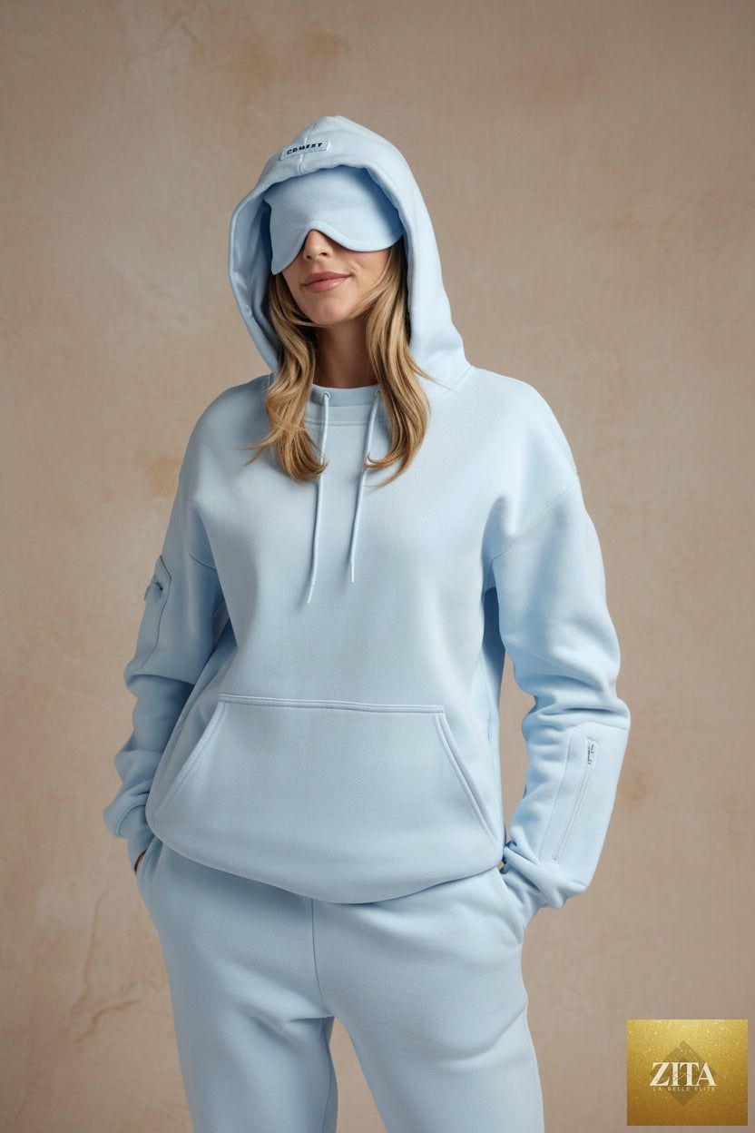 Women's Fleece-Lined Hooded Pullover Sweatshirt