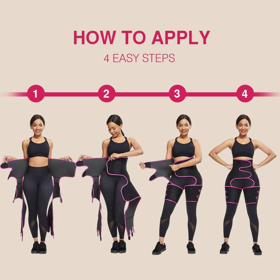 3 in 1 Belt Fat Burning Butt Lifter Powerful Slimming Leg Shaper