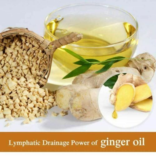 Lymphatic Drainage Ginger Oil Therapy Massage Plant Essential Oil Pink Iolaus