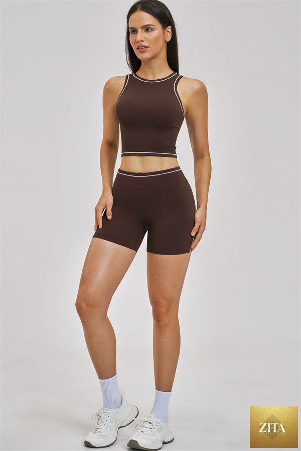 The Unbound Crop Top Shorts 2-Piece Set