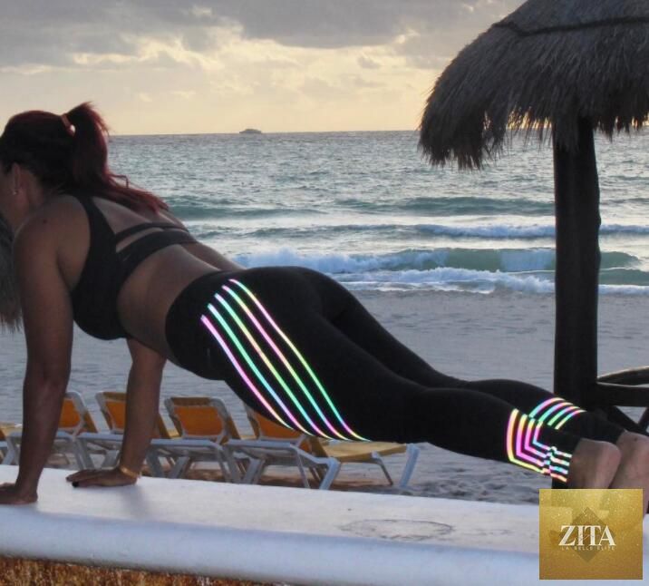 Fitness Yoga Pants Laser Printed Slimming Sports Leggings
