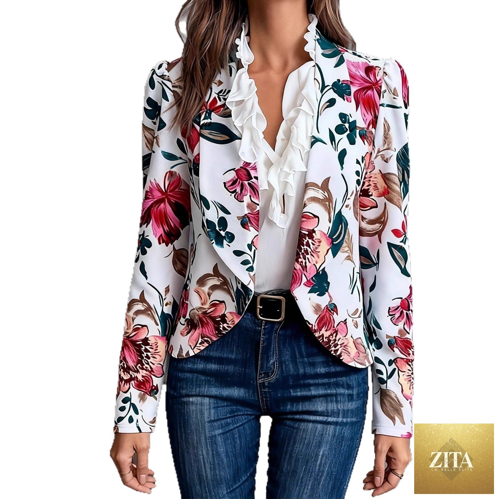 Women’s casual FitiqueFit commuter jacket, all-match fashion top with a stylish, versatile design suitable for everyday wear.
