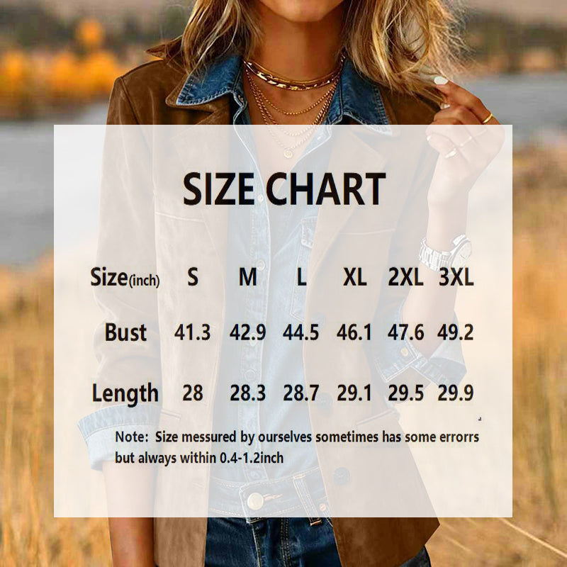 Plus size women's solid color blazer jacket from FitiqueFit, shown on a model, featuring a tailored fit and classic lapel design.