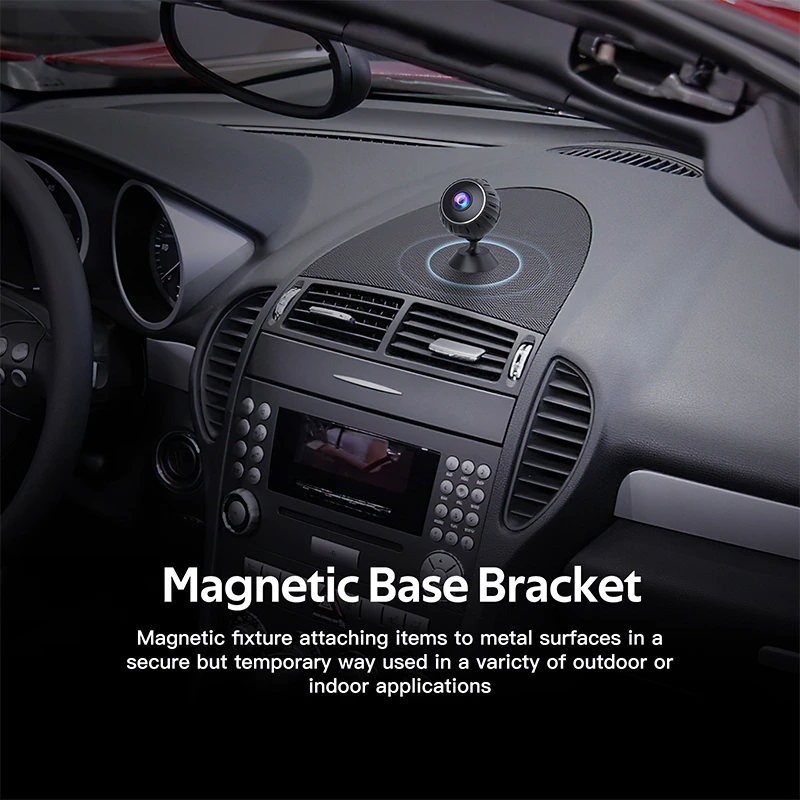 Mini Hidden Spy Nanny Camera Wireless Nanny Cam WiFi Home Security HD Puce Gaia