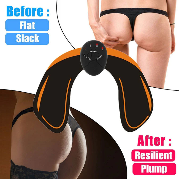 EMS Abdominal Muscle Toning Trainer ABS Stimulator Toner Fitness Puce Gaia