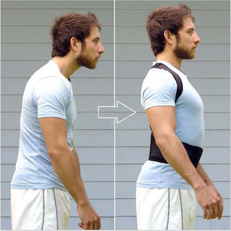 Posture Corrector Support Magnetic Back Shoulder Brace Belt Band For Puce Gaia