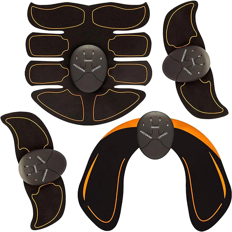 EMS Abdominal Muscle Toning Trainer ABS Stimulator Toner Fitness Puce Gaia