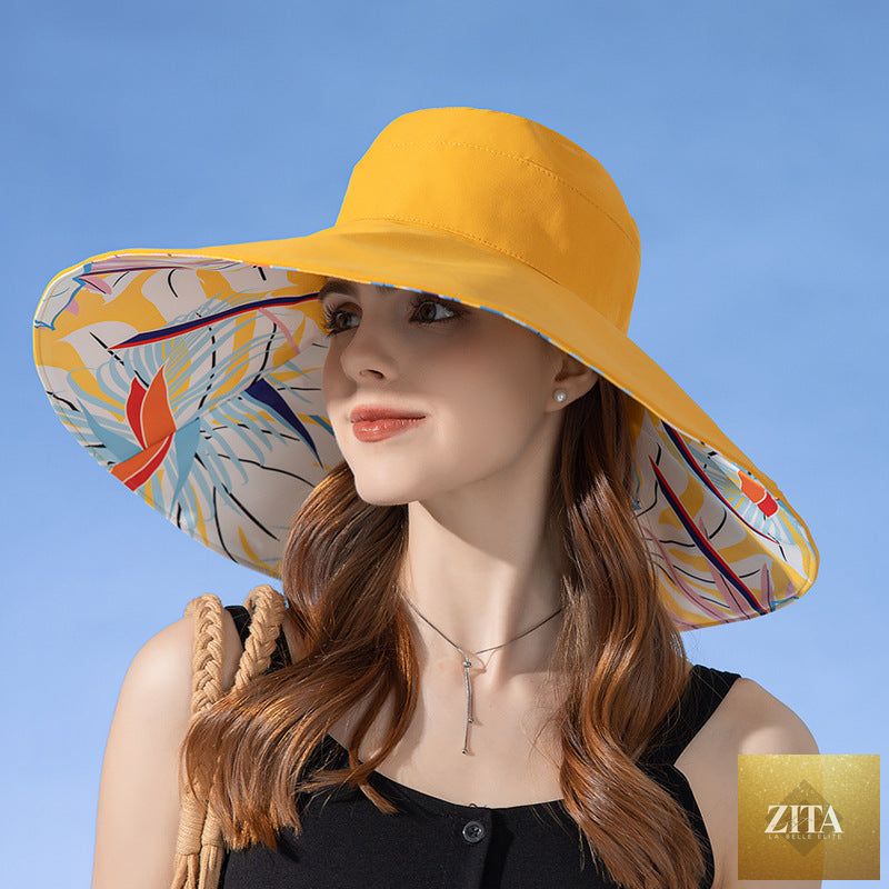 Double-sided Plus-sized Sun Hat