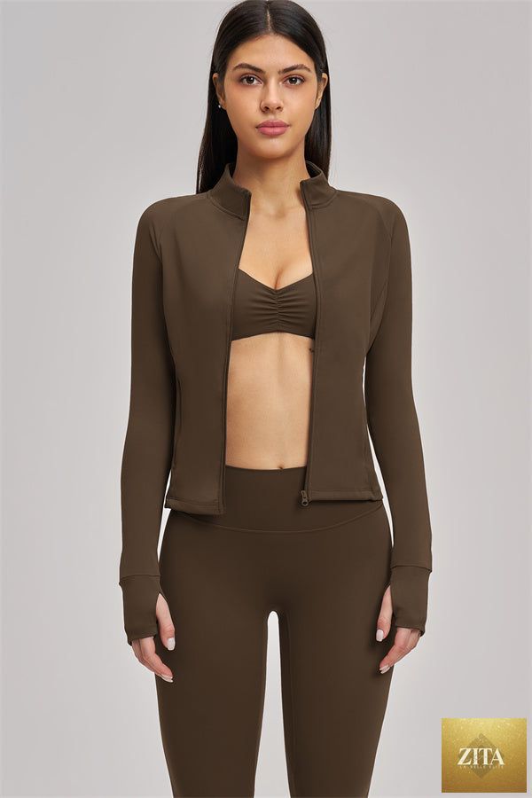 The Swoon Jacket Sports Bra Leggings 3-Piece Set