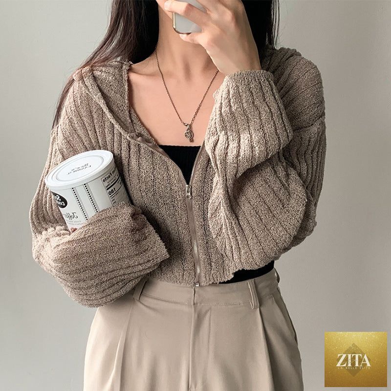 Women's solid color sweater coat by Sell My Stuff, featuring a cozy, stylish knit design perfect for cold weather wear.