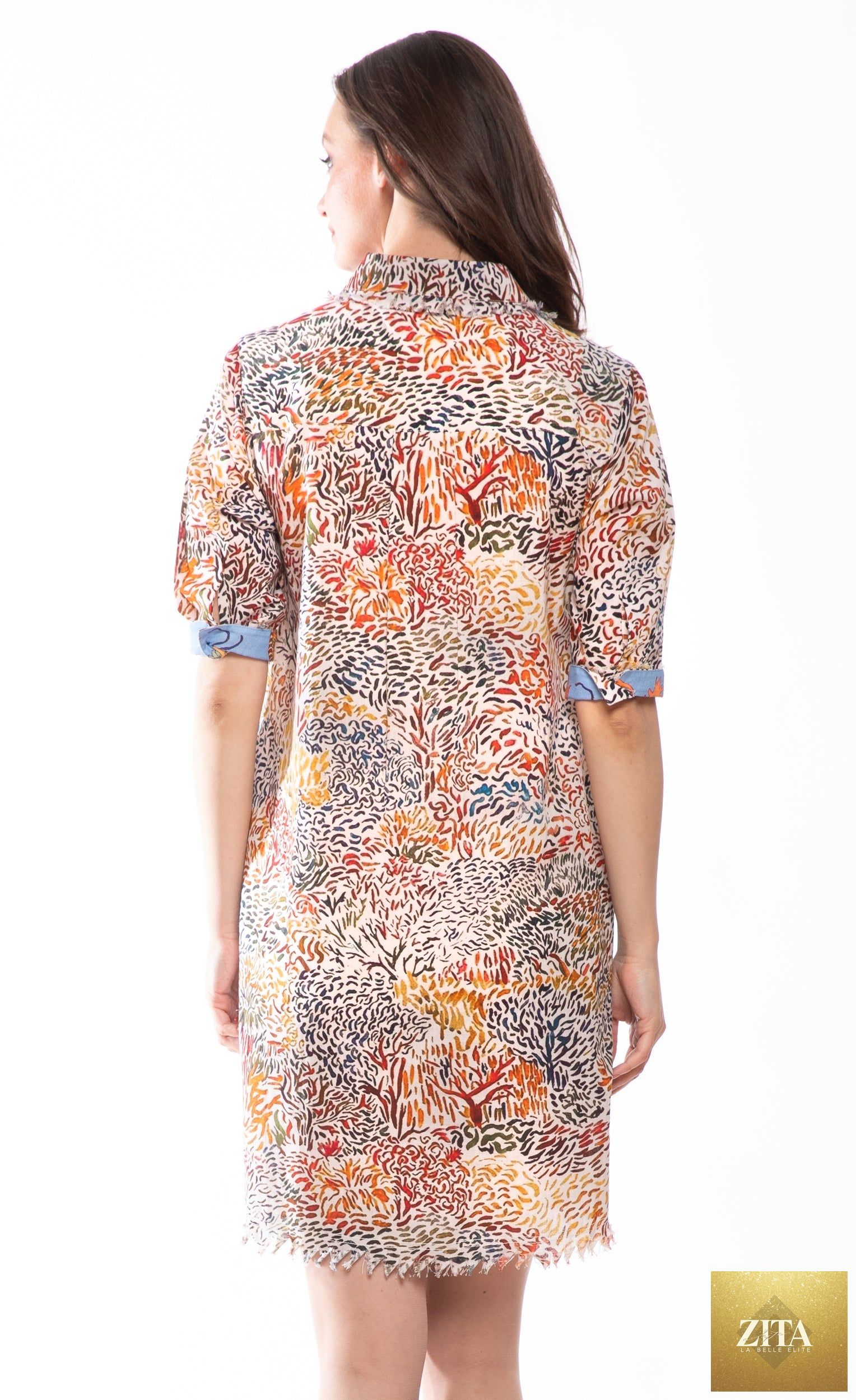 Chatham Dress All Over Abstract Print