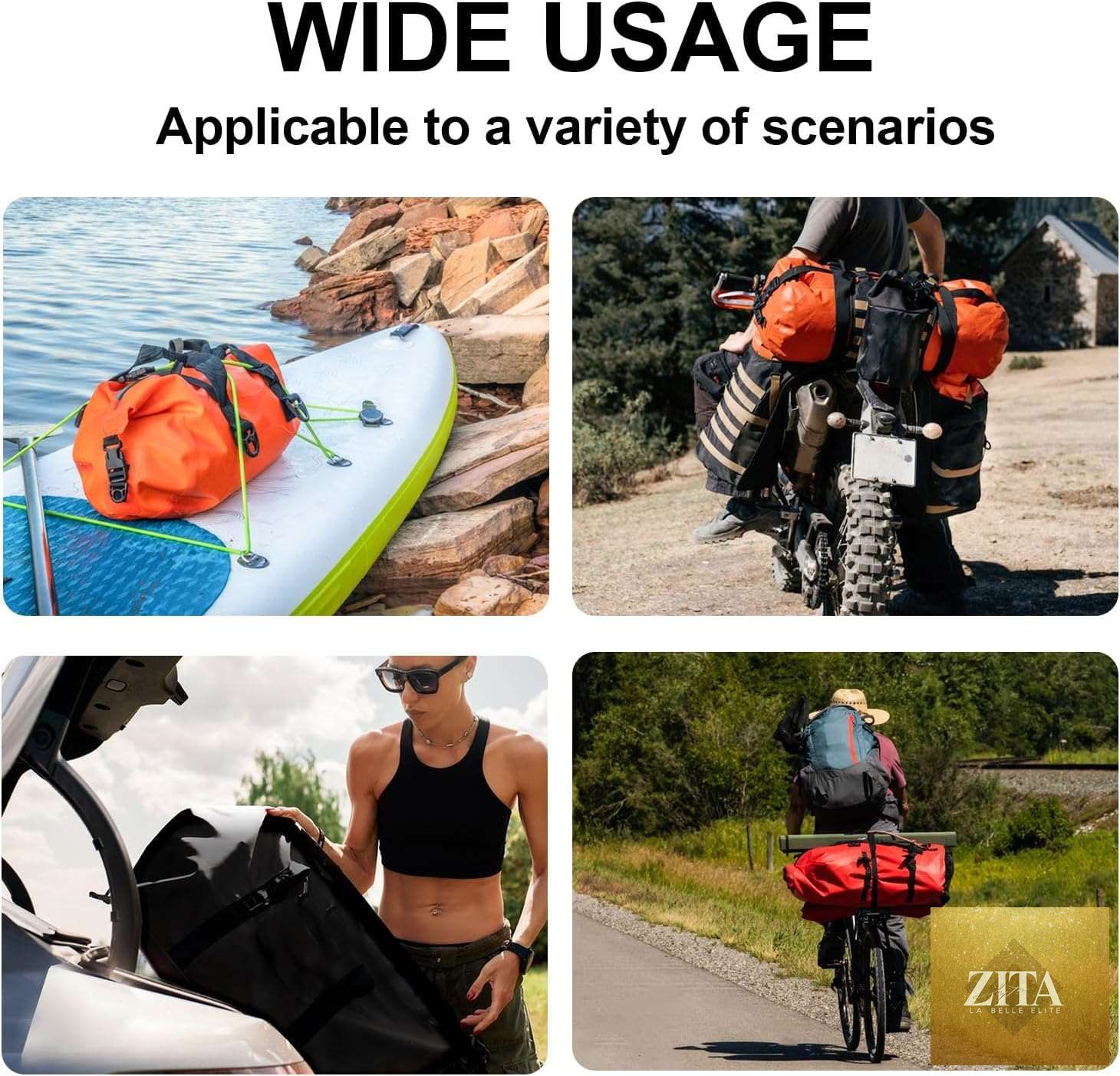 63QT Roll Top Waterproof Duffel Bag