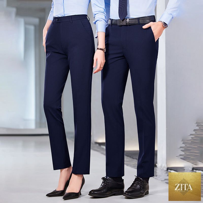 High-waisted Tailored Draping Formal Trousers That Flatter