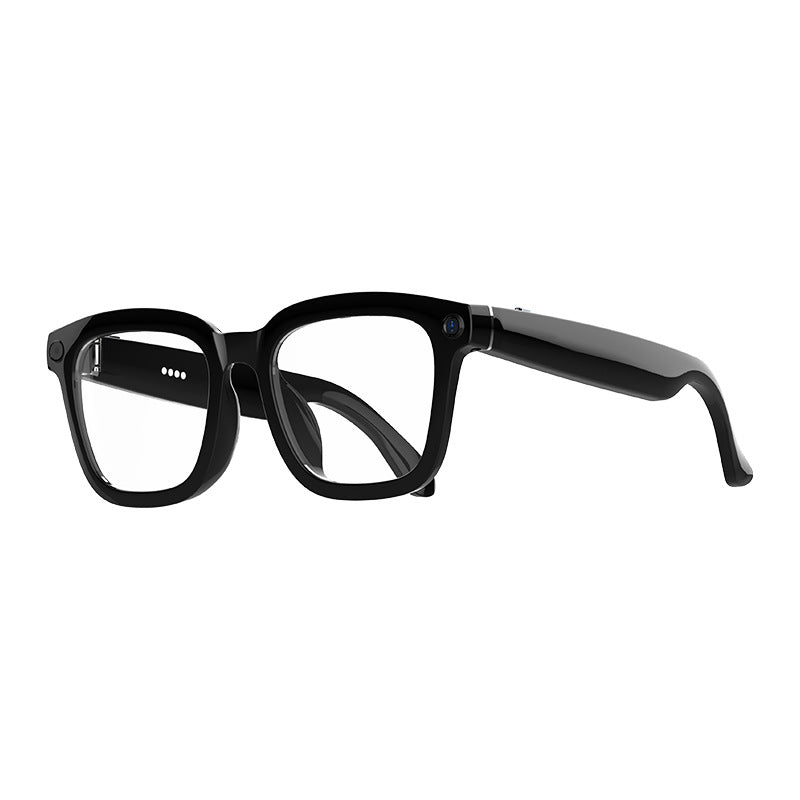 HeyCyan Onyx Black AI Smart Glasses by FLIPSTYLEZLLC with 8MP camera, anti-shake 2K video, and real-time translation features