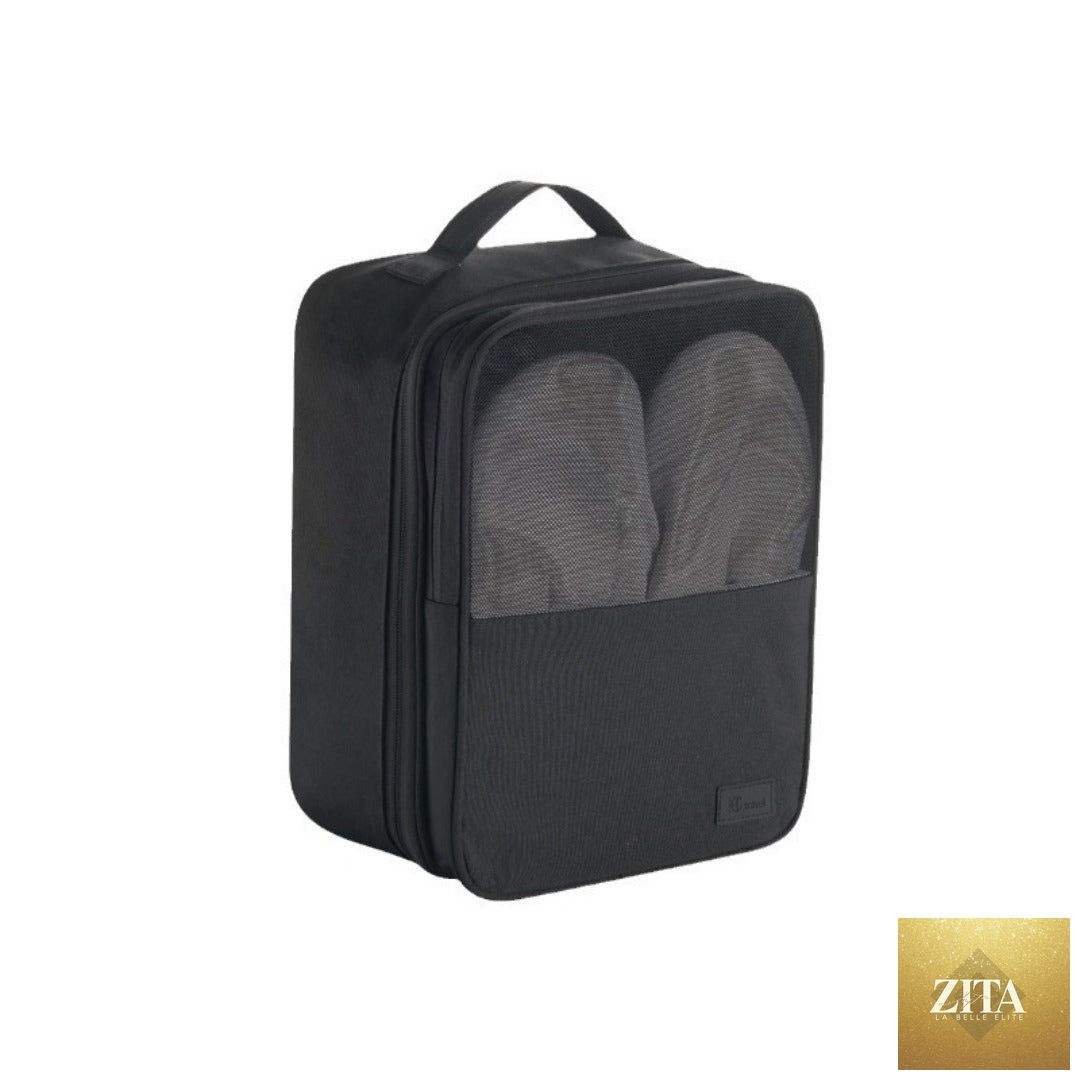 Shoe storage bag, anti-splashing thickened shoe box, travel storage shoe bag, can accommodate three pairs of shoe storage bag